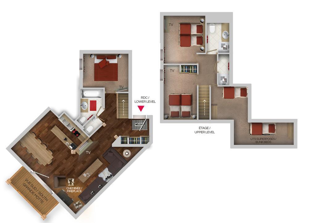 Chalets Montana Planton Tignes Pokoj fotografie